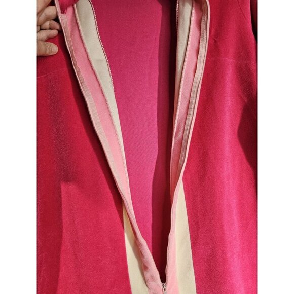 Vintage Vanity Fair Womans Size 12 Made In USA Pink Dacron Housecoat Zipup - Picture 5 of 9